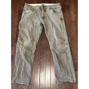 Kuhl Riot Denim Pants Men's 36x30 Light Brown Beige Jeans Vintage Patina